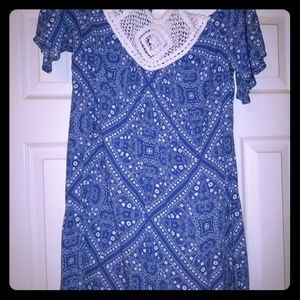 Women's dress off shoulder,  size medium